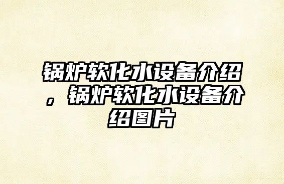 鍋爐軟化水設備介紹，鍋爐軟化水設備介紹圖片