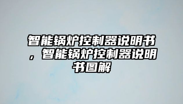 智能鍋爐控制器說明書，智能鍋爐控制器說明書圖解