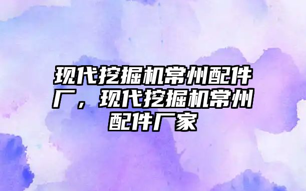 現代挖掘機常州配件廠，現代挖掘機常州配件廠家