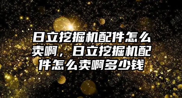 日立挖掘機配件怎么賣啊，日立挖掘機配件怎么賣啊多少錢