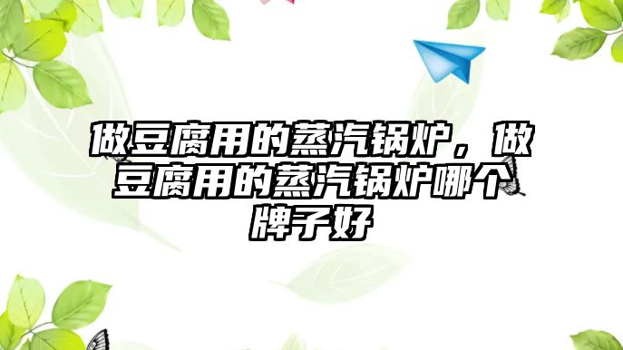 做豆腐用的蒸汽鍋爐，做豆腐用的蒸汽鍋爐哪個牌子好