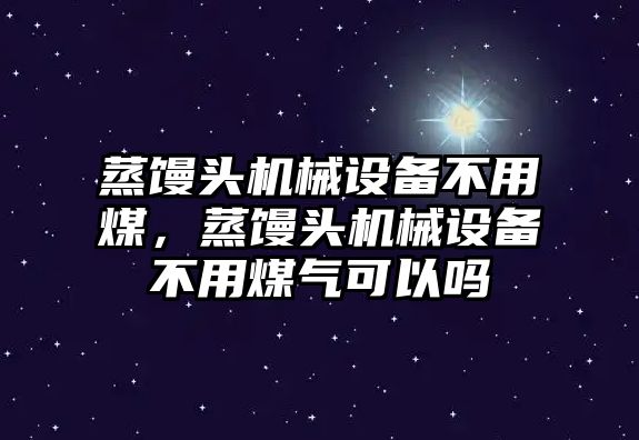 蒸饅頭機械設備不用煤，蒸饅頭機械設備不用煤氣可以嗎