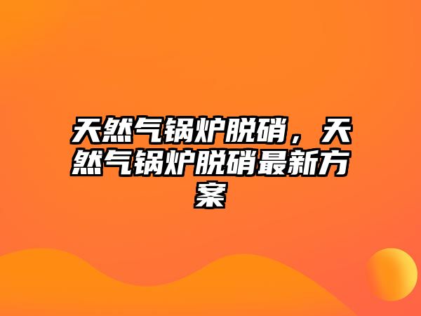 天然氣鍋爐脫硝，天然氣鍋爐脫硝最新方案