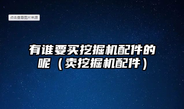 有誰(shuí)要買(mǎi)挖掘機(jī)配件的呢（賣(mài)挖掘機(jī)配件）