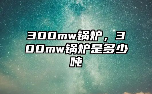 300mw鍋爐，300mw鍋爐是多少噸