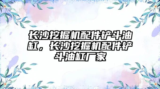 長沙挖掘機配件鏟斗油缸，長沙挖掘機配件鏟斗油缸廠家