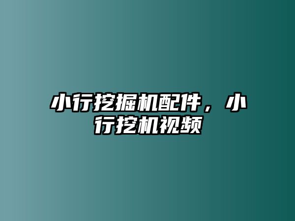 小行挖掘機配件，小行挖機視頻