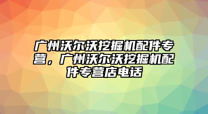 廣州沃爾沃挖掘機(jī)配件專營，廣州沃爾沃挖掘機(jī)配件專營店電話