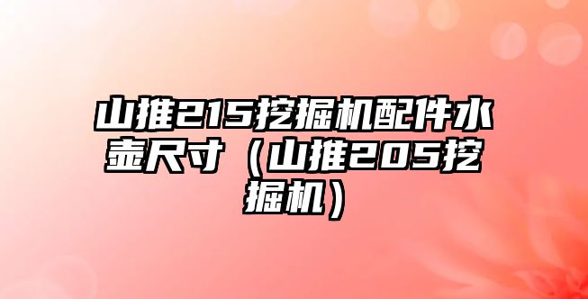 山推215挖掘機配件水壺尺寸（山推205挖掘機）