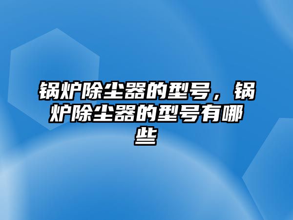 鍋爐除塵器的型號，鍋爐除塵器的型號有哪些