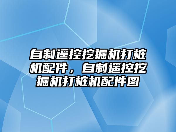 自制遙控挖掘機打樁機配件，自制遙控挖掘機打樁機配件圖