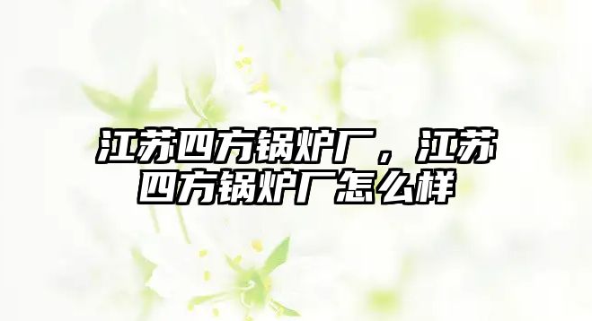 江蘇四方鍋爐廠，江蘇四方鍋爐廠怎么樣