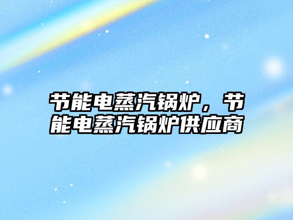 節能電蒸汽鍋爐，節能電蒸汽鍋爐供應商