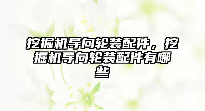 挖掘機(jī)導(dǎo)向輪裝配件，挖掘機(jī)導(dǎo)向輪裝配件有哪些