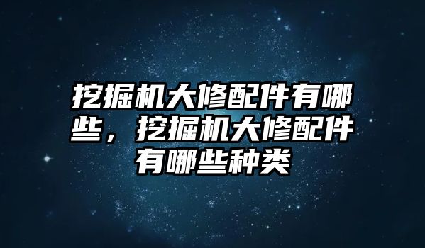 挖掘機(jī)大修配件有哪些，挖掘機(jī)大修配件有哪些種類(lèi)