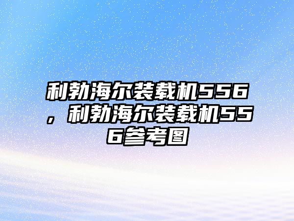 利勃海爾裝載機556，利勃海爾裝載機556參考圖