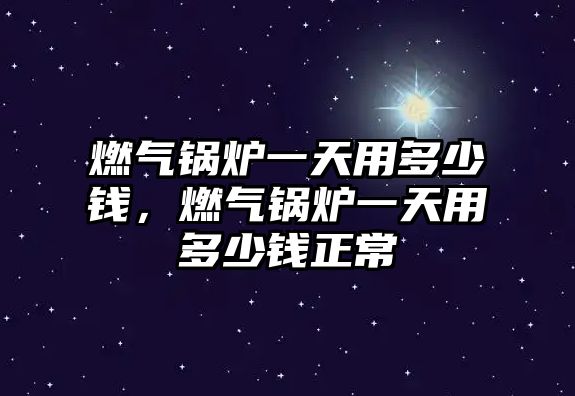 燃?xì)忮仩t一天用多少錢，燃?xì)忮仩t一天用多少錢正常