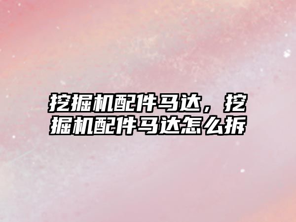 挖掘機配件馬達，挖掘機配件馬達怎么拆