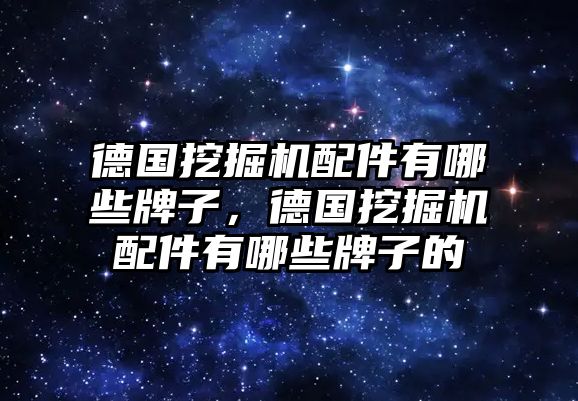 德國挖掘機配件有哪些牌子，德國挖掘機配件有哪些牌子的