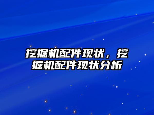 挖掘機配件現狀，挖掘機配件現狀分析