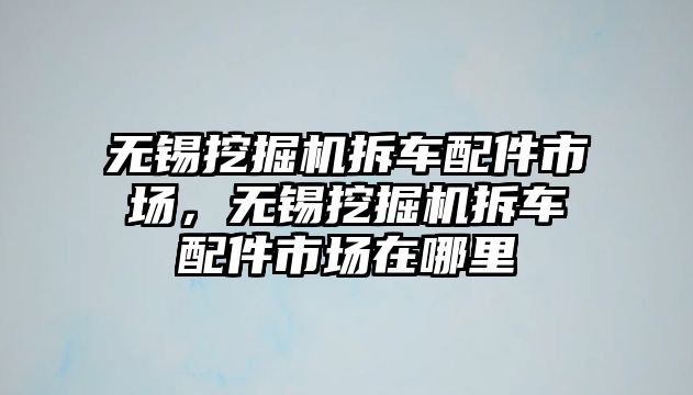 無錫挖掘機拆車配件市場，無錫挖掘機拆車配件市場在哪里