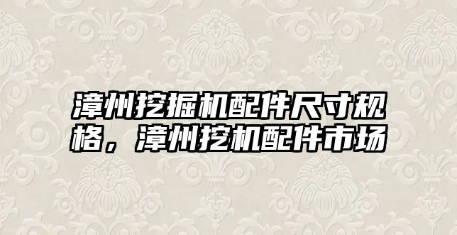 漳州挖掘機配件尺寸規格，漳州挖機配件市場