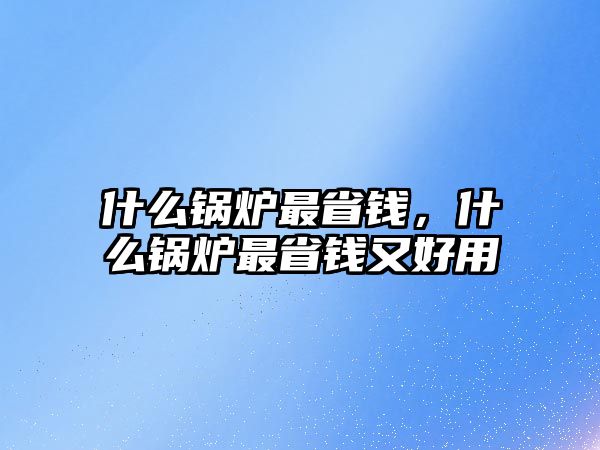 什么鍋爐最省錢(qián)，什么鍋爐最省錢(qián)又好用