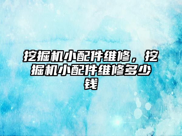 挖掘機小配件維修，挖掘機小配件維修多少錢