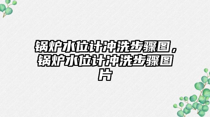 鍋爐水位計沖洗步驟圖，鍋爐水位計沖洗步驟圖片