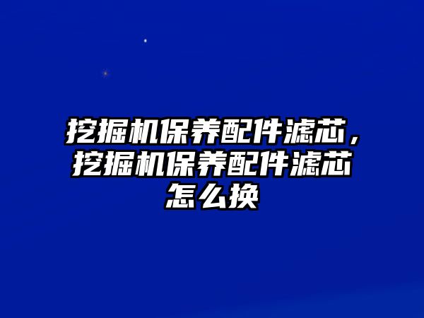 挖掘機(jī)保養(yǎng)配件濾芯，挖掘機(jī)保養(yǎng)配件濾芯怎么換