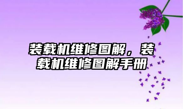 裝載機維修圖解，裝載機維修圖解手冊