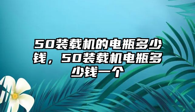 50裝載機(jī)的電瓶多少錢(qián)，50裝載機(jī)電瓶多少錢(qián)一個(gè)