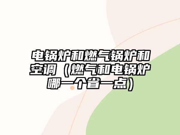 電鍋爐和燃氣鍋爐和空調（燃氣和電鍋爐哪一個省一點）