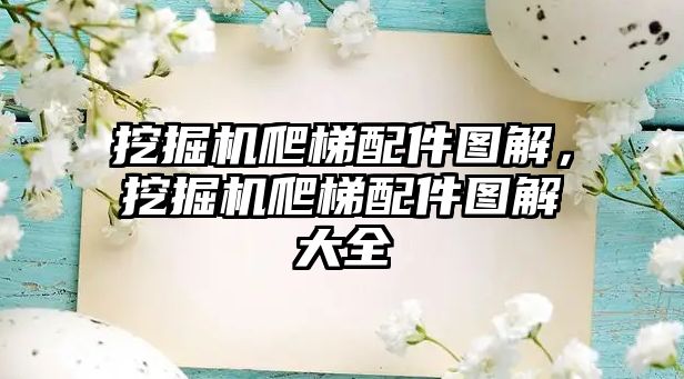 挖掘機爬梯配件圖解，挖掘機爬梯配件圖解大全