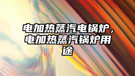 電加熱蒸汽電鍋爐，電加熱蒸汽鍋爐用途