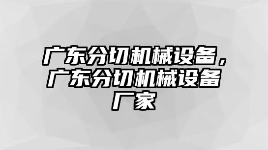 廣東分切機(jī)械設(shè)備，廣東分切機(jī)械設(shè)備廠家