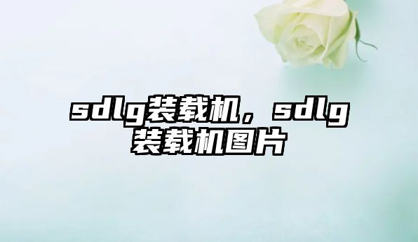 sdlg裝載機(jī)，sdlg裝載機(jī)圖片