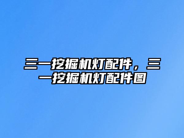 三一挖掘機燈配件，三一挖掘機燈配件圖