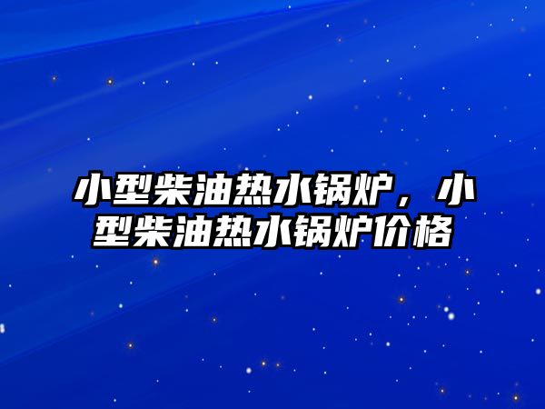 小型柴油熱水鍋爐，小型柴油熱水鍋爐價格