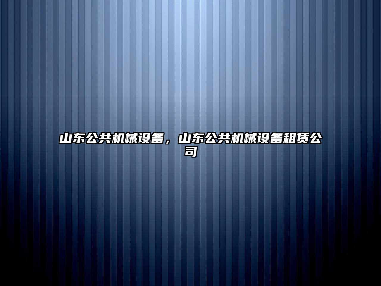 山東公共機械設備，山東公共機械設備租賃公司