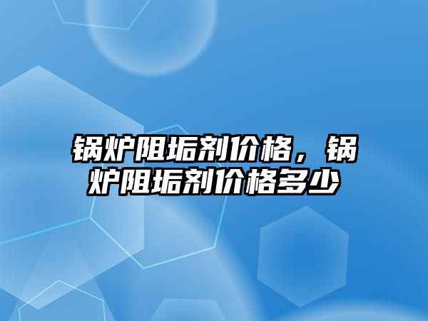 鍋爐阻垢劑價格，鍋爐阻垢劑價格多少