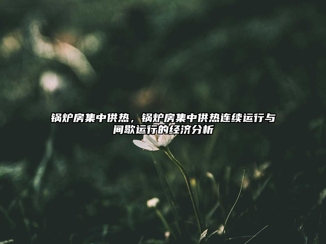 鍋爐房集中供熱，鍋爐房集中供熱連續(xù)運(yùn)行與間歇運(yùn)行的經(jīng)濟(jì)分析