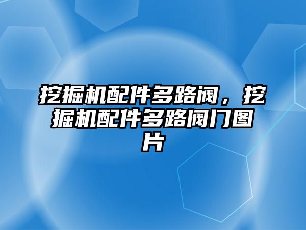 挖掘機(jī)配件多路閥，挖掘機(jī)配件多路閥門圖片