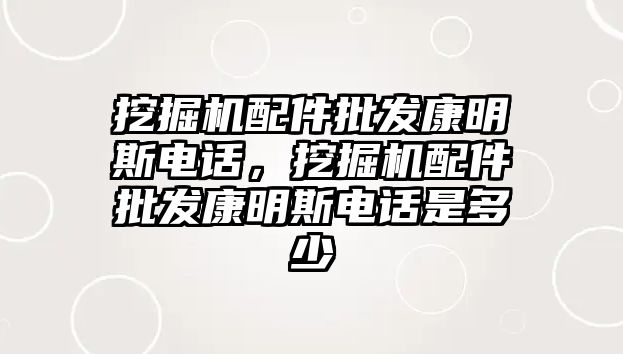 挖掘機配件批發康明斯電話，挖掘機配件批發康明斯電話是多少