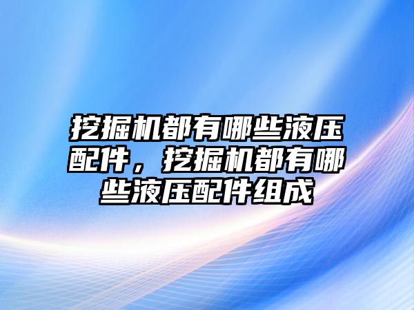 挖掘機都有哪些液壓配件，挖掘機都有哪些液壓配件組成