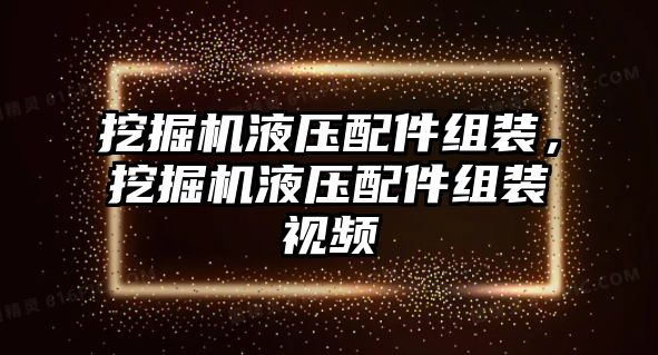 挖掘機液壓配件組裝，挖掘機液壓配件組裝視頻