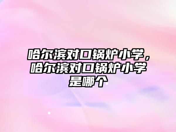 哈爾濱對口鍋爐小學(xué)，哈爾濱對口鍋爐小學(xué)是哪個