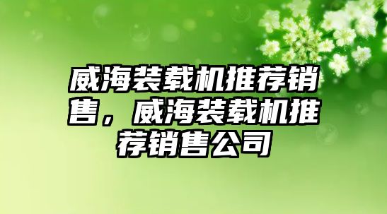 威海裝載機(jī)推薦銷售，威海裝載機(jī)推薦銷售公司