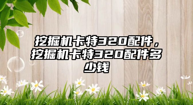 挖掘機卡特320配件，挖掘機卡特320配件多少錢