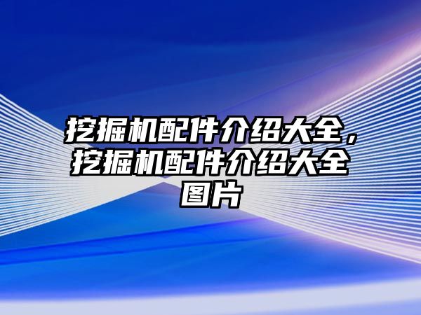 挖掘機(jī)配件介紹大全，挖掘機(jī)配件介紹大全圖片